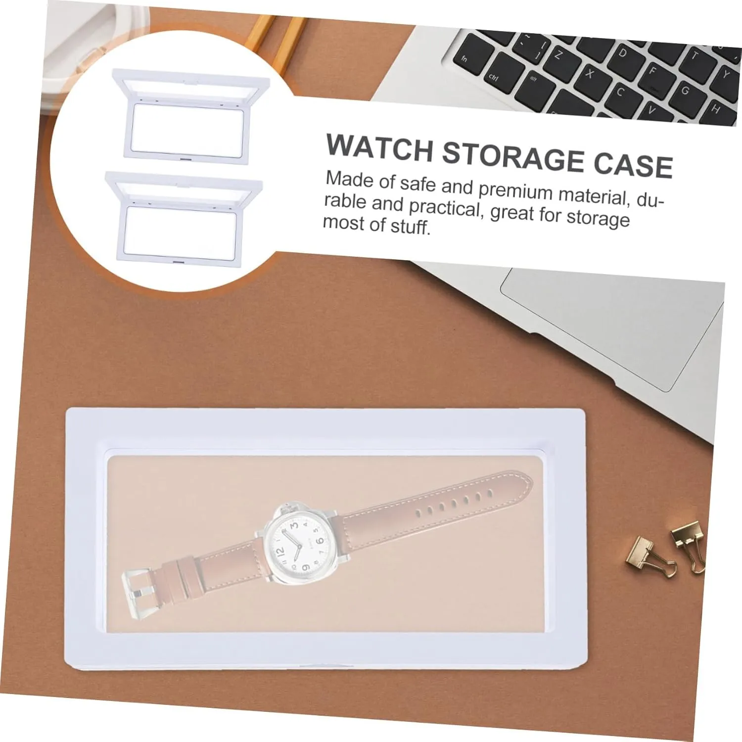 Mens Jewellery Box 2pcs Jewelry Storage Box Floating Display Stand Transparent Floating Frame Coin Display Holder Coin Display Stand Watch Storage Case Pe Floating Frame Floating Display Frame Watch