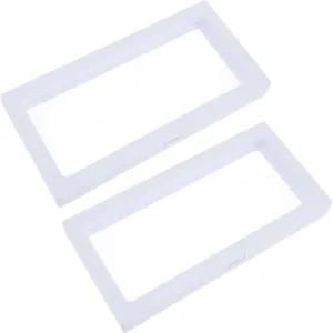 Mens Jewellery Box 2pcs Jewelry Storage Box Floating Display Stand Transparent Floating Frame Coin Display Holder Coin Display Stand Watch Storage Case Pe Floating Frame Floating Display Frame Watch