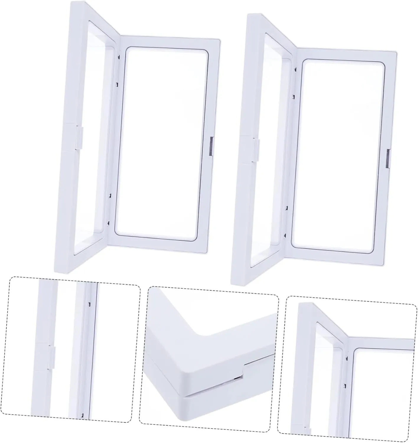 Mens Jewellery Box 2pcs Jewelry Storage Box Floating Display Stand Transparent Floating Frame Coin Display Holder Coin Display Stand Watch Storage Case Pe Floating Frame Floating Display Frame Watch