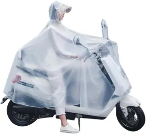 Men's/Riding Raincoat Waterproof Pvc Rainwear for Outdoor Electrombile Adult Raincoat Small Bag