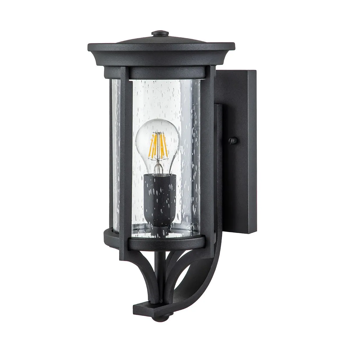 Merrill 1 Light Small Wall Lantern | Black