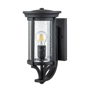 Merrill 1 Light Small Wall Lantern | Black