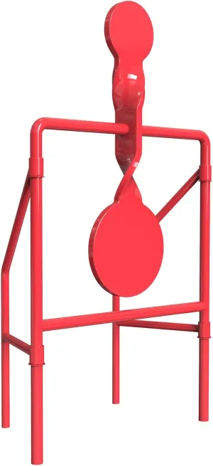 Metal Hunting Rifle Targets – Double Blast Spinner Shooting Target with 2.8" & 4.5" Spinners, Ideal for 22/9mm Pistol Practice – Includes 50 High-Visibility Bullseye Splatter Paper Targets