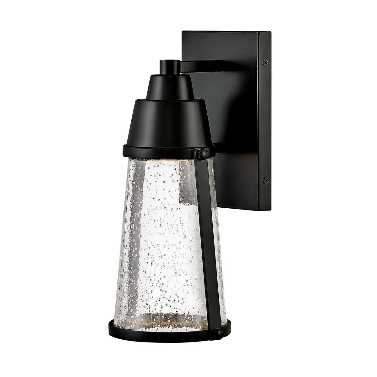 Miles 1 Light Wall Lantern | Black