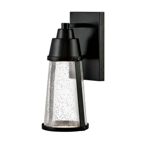 Miles 1 Light Wall Lantern | Black