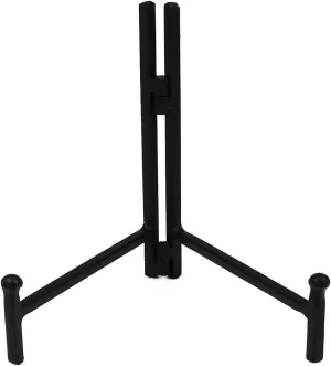 Milltown Merchants Folding Metal Display Stand - Plate Stand / Picture Stand - Black Metal Plate Stand - Portable Display Stand for Trade Show, Office, or Home (4 pack, Medium)
