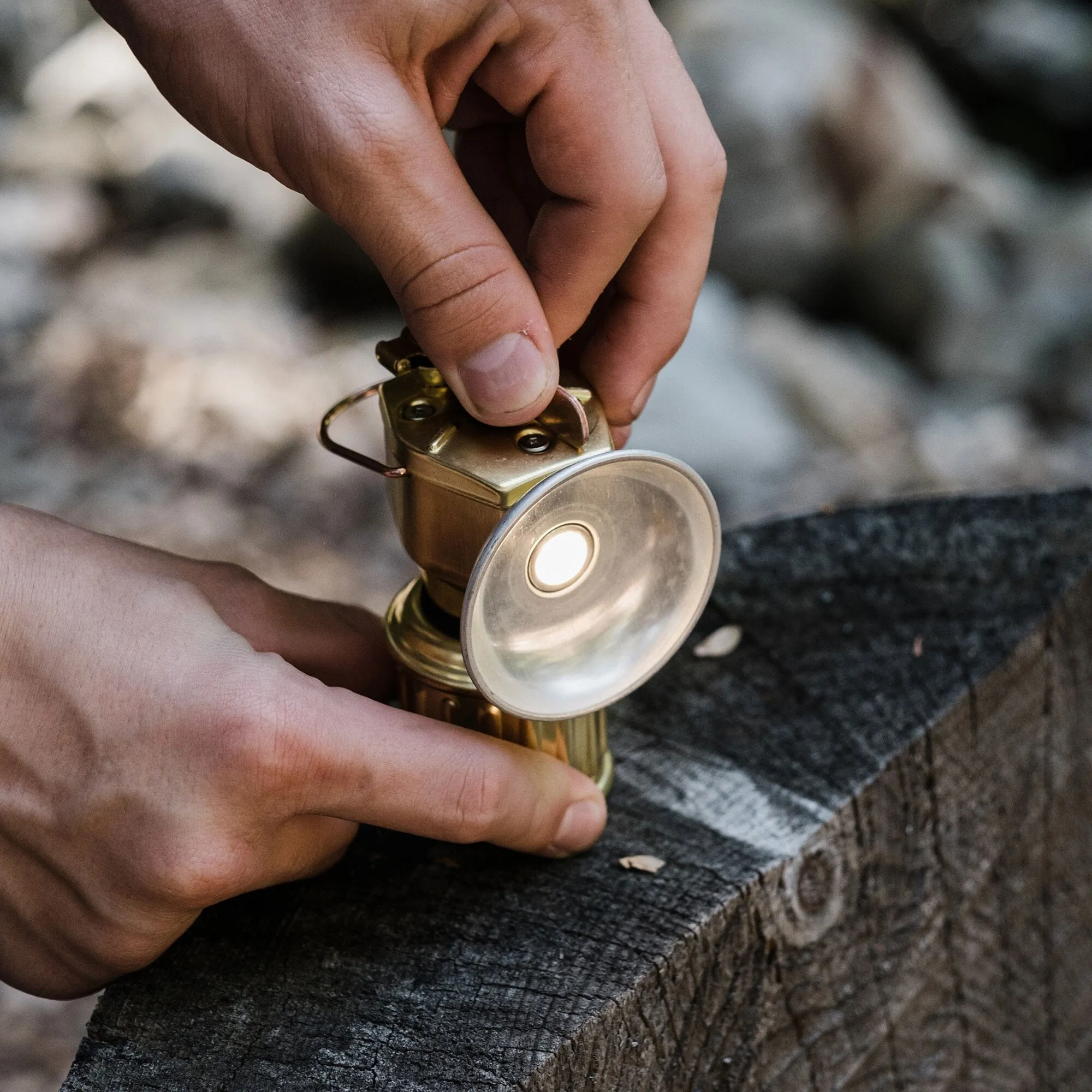Miners Lantern - Brass