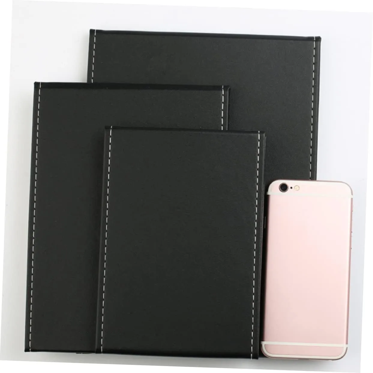 Minimalist Black Makeup Accessories Foldable Mirror Compact Mirror Fashion Mirror Led Lighting