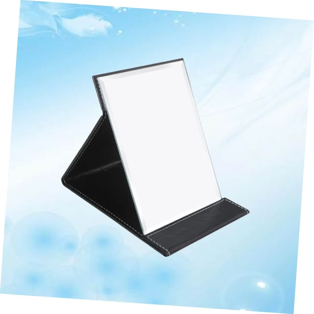 Minimalist Black Makeup Accessories Foldable Mirror Compact Mirror Fashion Mirror Led Lighting