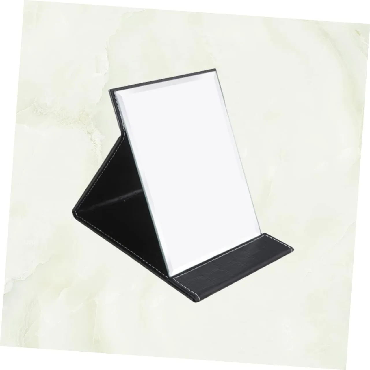 Minimalist Black Makeup Accessories Foldable Mirror Compact Mirror Fashion Mirror Led Lighting