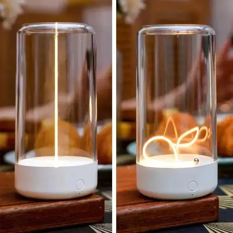 Minimalist Moving Filament Table Lamp