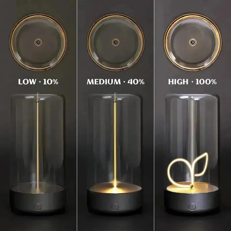 Minimalist Moving Filament Table Lamp