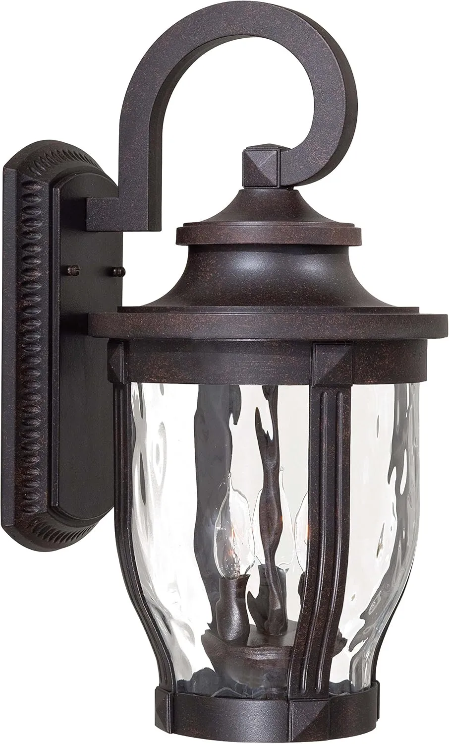 Minka Lavery Outdoor Wall Light 8763-166 Merrimack Aluminum Exterior Wall Lantern, 180 Watts, Bronze