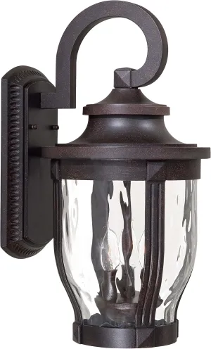 Minka Lavery Outdoor Wall Light 8763-166 Merrimack Aluminum Exterior Wall Lantern, 180 Watts, Bronze