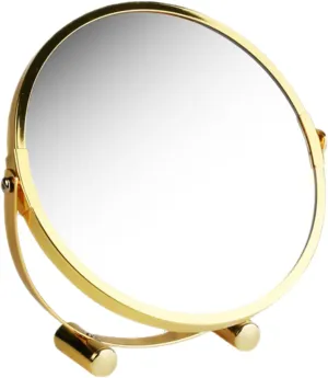Mipcase Multifunctional Vanity Mirror Rotating Tabletop Mirror Stand Makeup Mirror for Bathroom Bedroom