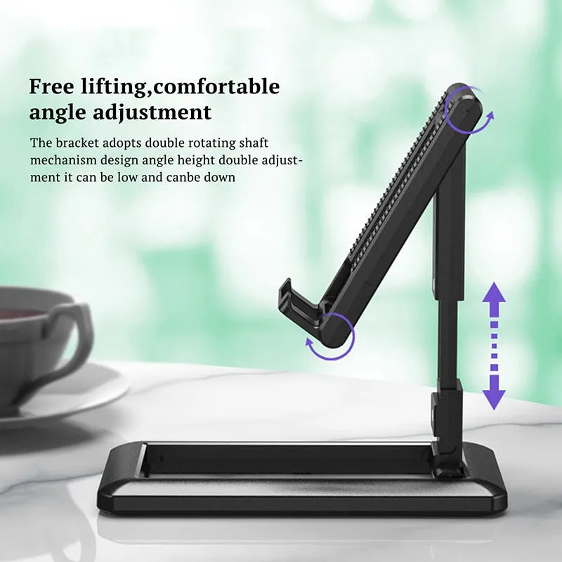 Mobile Phone Stand Foldable Desktop Organiser Portable For iPhone Samsung