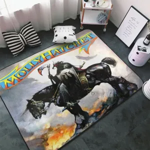 Molly Musics Hatchet Area Big Rugs Anti Slip Soft Floor Mat Rug for Bedroom Living Room Home Decor 60X39 inches