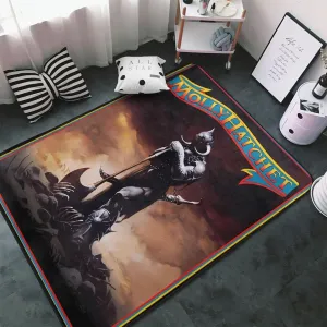 Molly Musics Hatchet Area Big Rugs Anti Slip Soft Floor Mat Rug for Bedroom Living Room Home Decor 60X39 inches