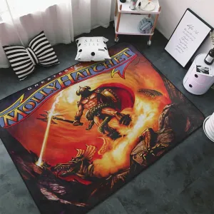 Molly Musics Hatchet Area Big Rugs Anti Slip Soft Floor Mat Rug for Bedroom Living Room Home Decor 60X39 inches