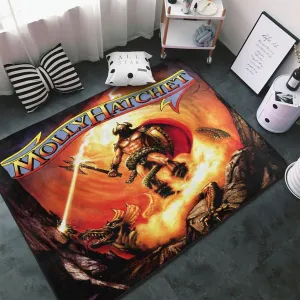 Molly Musics Hatchet Area Big Rugs Anti Slip Soft Floor Mat Rug for Bedroom Living Room Home Decor 60X39 inches