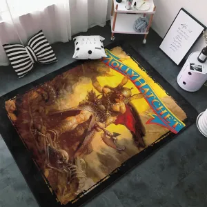 Molly Musics Hatchet Area Big Rugs Anti Slip Soft Floor Mat Rug for Bedroom Living Room Home Decor 60X39 inches