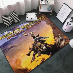 Molly Musics Hatchet Area Big Rugs Anti Slip Soft Floor Mat Rug for Bedroom Living Room Home Decor 60X39 inches