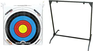 Morrell Lightweight Portable Youth Range NASP Field Point Archery Bag Target with 30 Inch Archery Shooting Bag Target Stand, Olive Green