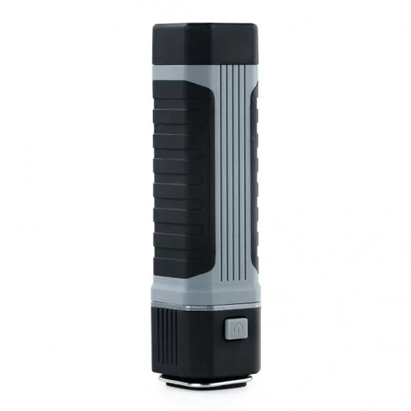 Multifunction COB LED Stretchable Flashlight Camping Light w/ Magnet Black