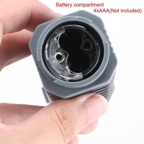 Multifunction COB LED Stretchable Flashlight Camping Light w/ Magnet Black