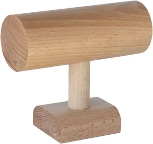 Necklace Display Holder T-bar Jewelry Display Stand Wooden Display Jewelry Accessory Stand, Bracelet Scrunchie Holder Display for Store, Showcase and Home Jewellery Stand Holder(Small)