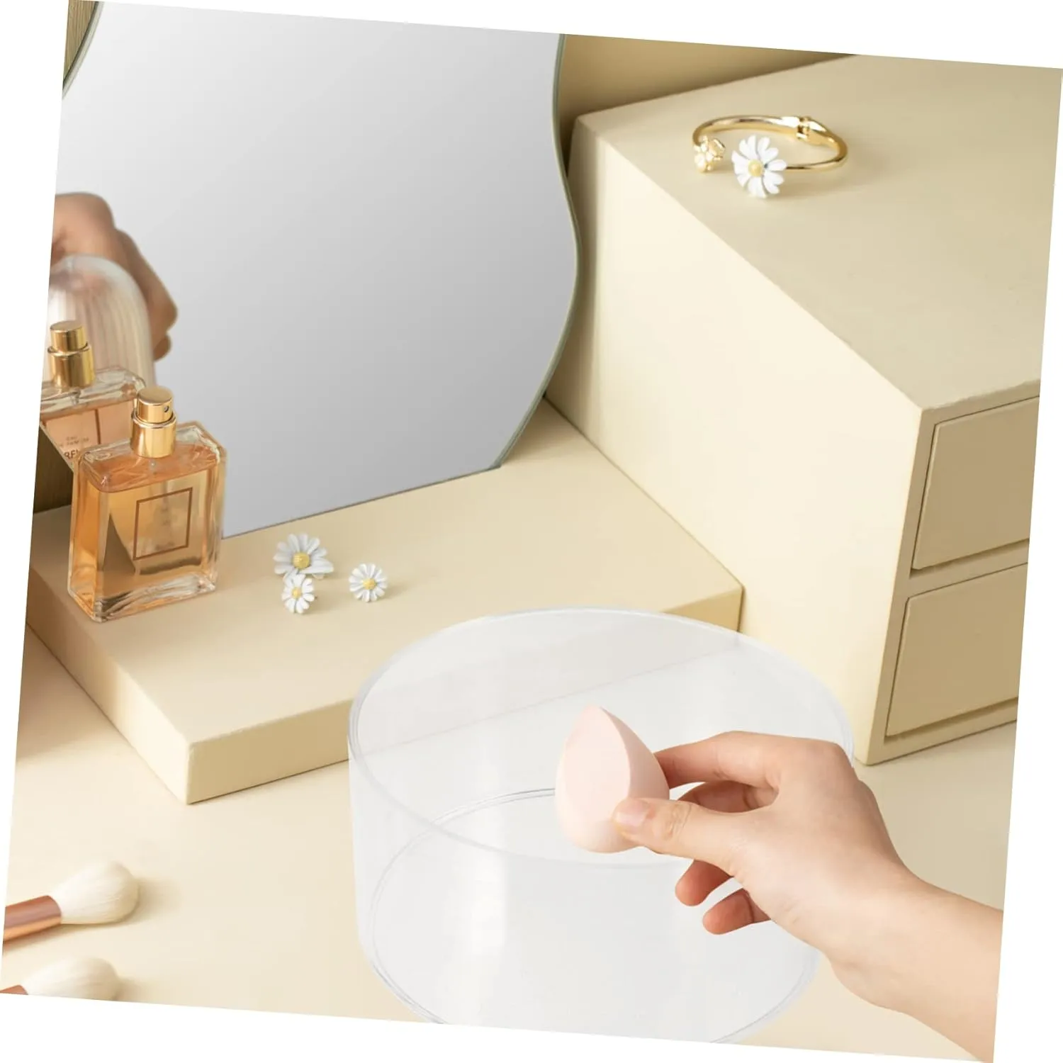 Necklace Earring Display Case Watch Band Holder Elegant Plastic Jewelry Organizer Clear Acrylic Storage Box