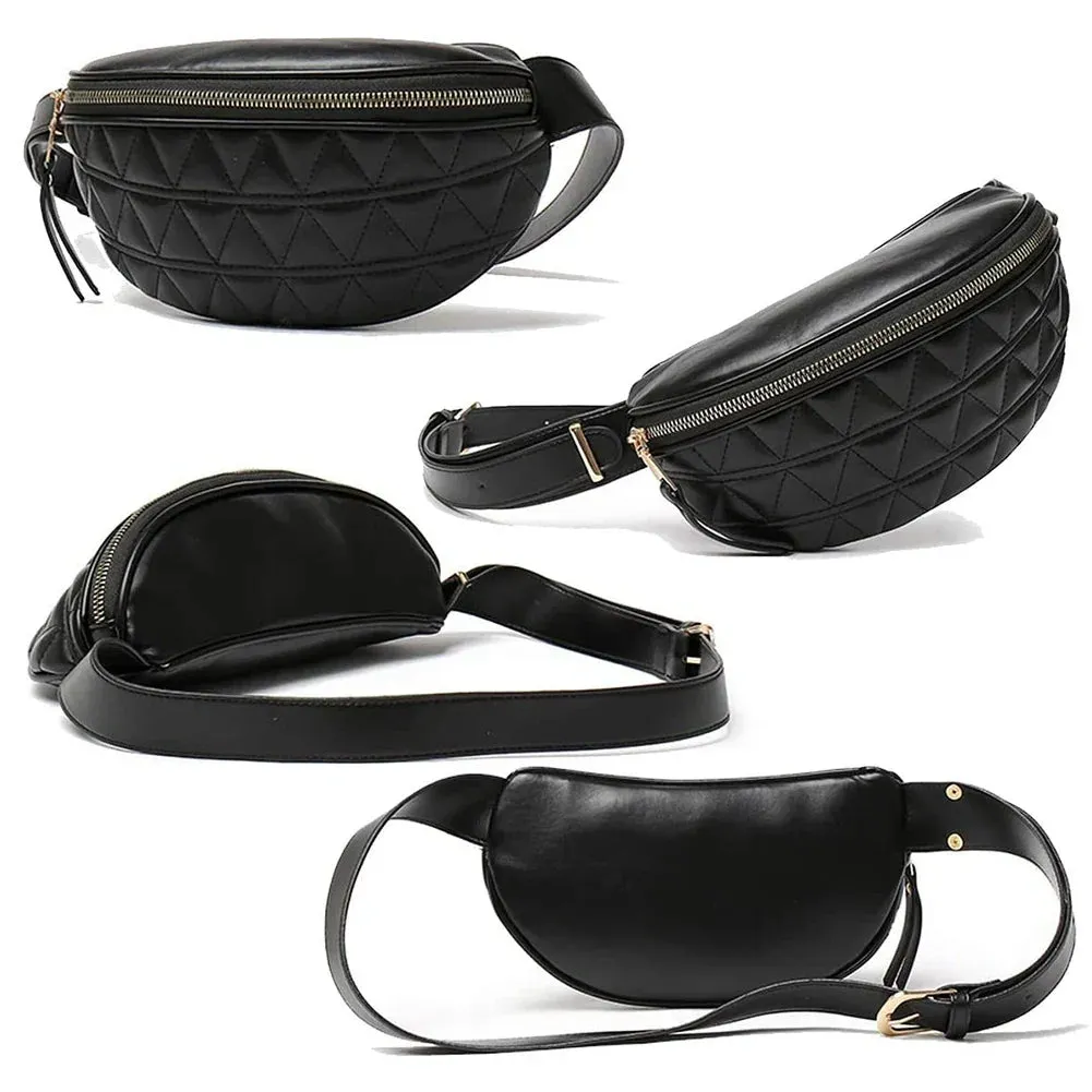 Neri | Stylish Quilted Waist Bag for Hands-Free Convenience