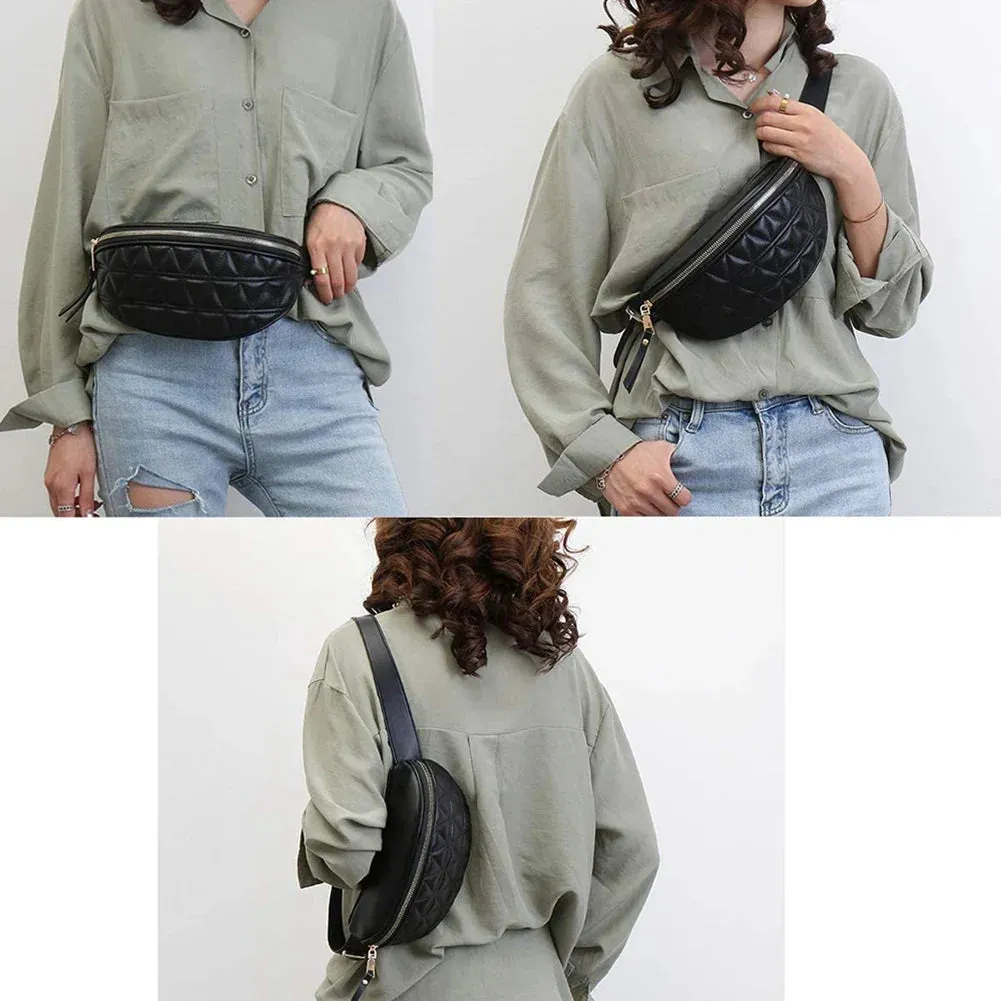 Neri | Stylish Quilted Waist Bag for Hands-Free Convenience