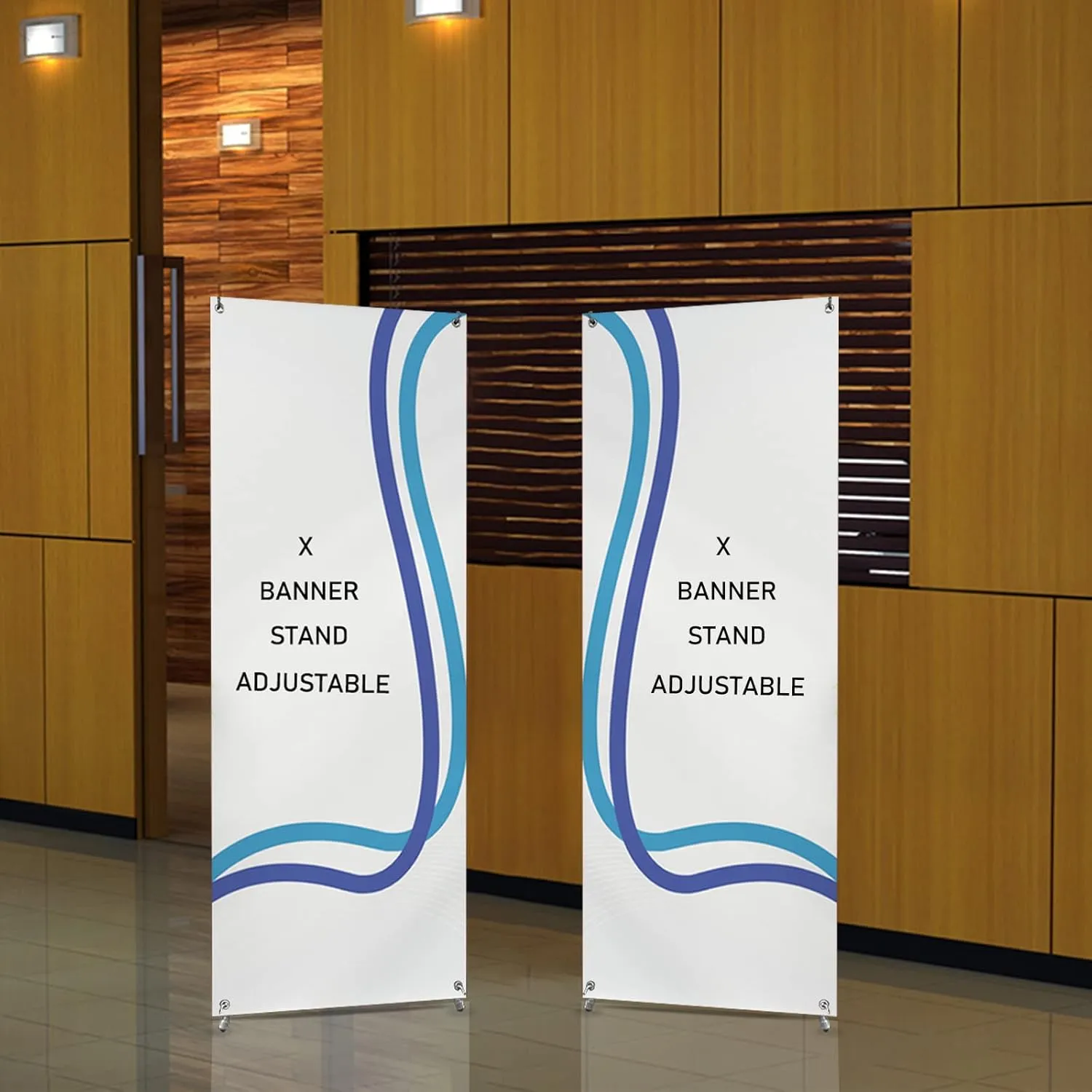 New & Premium Adjustable 36"x72" X-Frame Banner Stand Portable Travel Bag Trade Show Exhibition