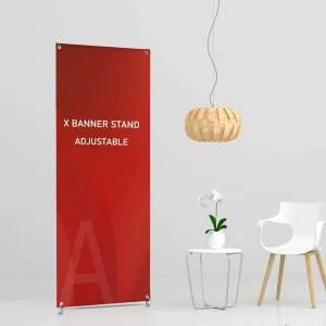New & Premium Adjustable 36"x72" X-Frame Banner Stand Portable Travel Bag Trade Show Exhibition
