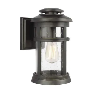 Newport 1 Light Wall Lantern | Antique Bronze