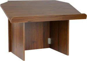 Nisorpa Foldable Tabletop Lectern, Podium Stand with Bookstop Portable Folding Tabletop Desk Teacher Speaker Lecture Classroom Presentation Stand, Laptop Computer Book Holder