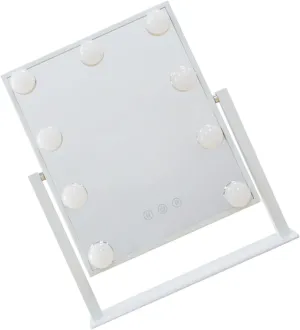 NOLITOY 1pc Led Makeup Mirror Brightness Cosmetic Mirror with Light Tabletop Design for Routine for