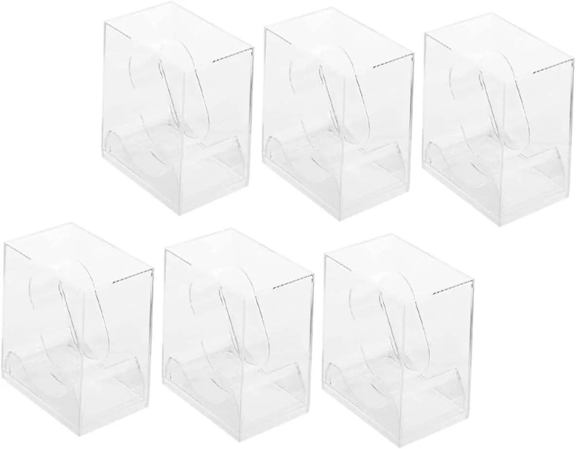 NOLITOY 6-piece Watch Storage Box Set Wrist Watch Stand Single Box Mens Storage Display Jewelry Packing