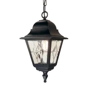 Norfolk 1 Light Chain Lantern  | Black