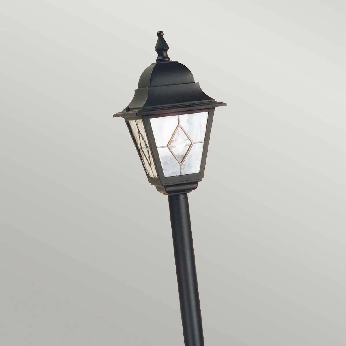 Norfolk 1 Light Pillar Lantern  | Black