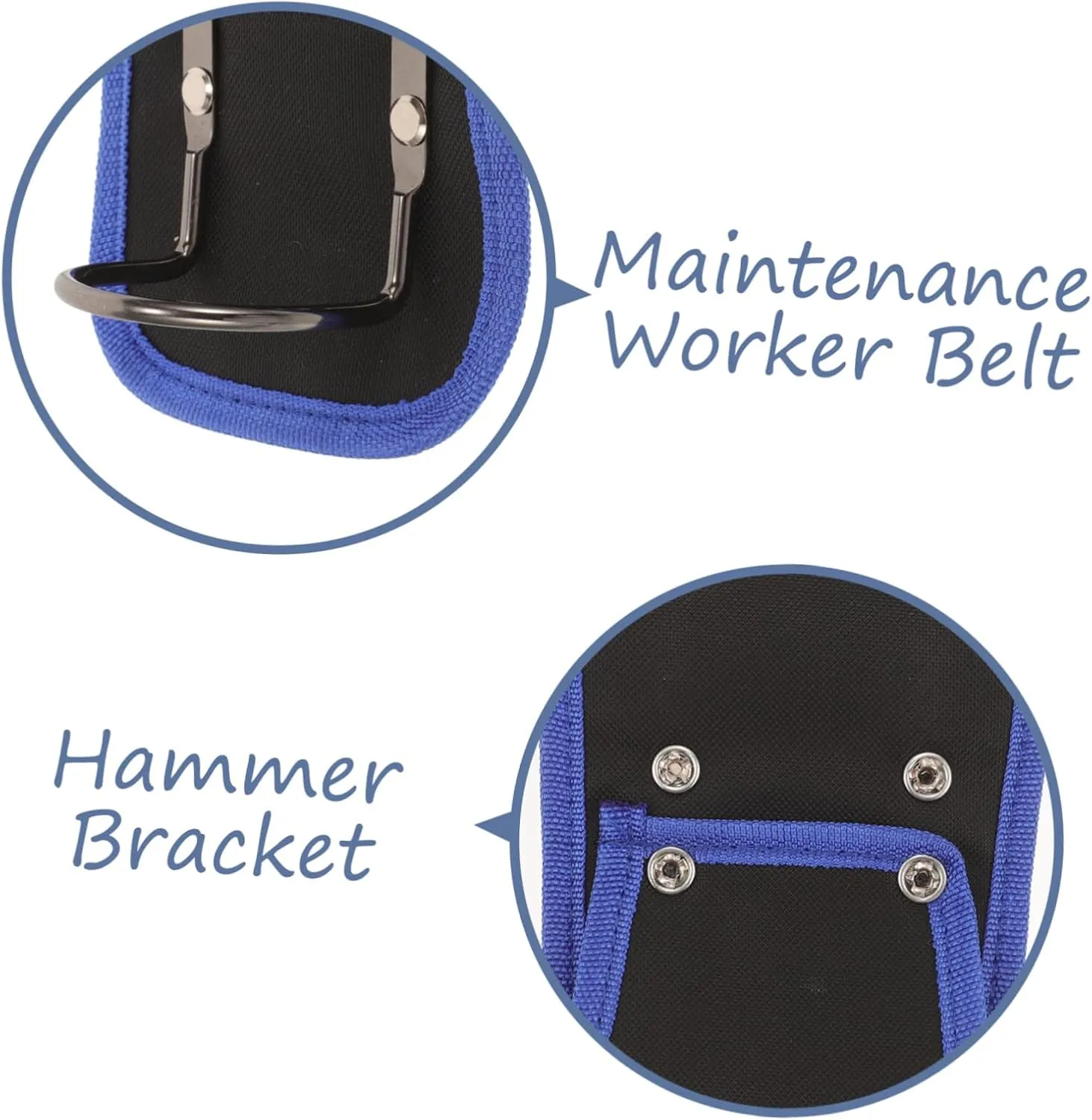NUOBESTY Hammer Holder for Tool Belt Durable Hammer Loop Easy Tool Extraction Stable Storage for Wrench Spanner and Hatchet Heavy Duty Carrier