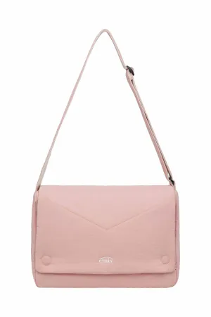 NYLON PADDED CROSSBODY BAG-PINK