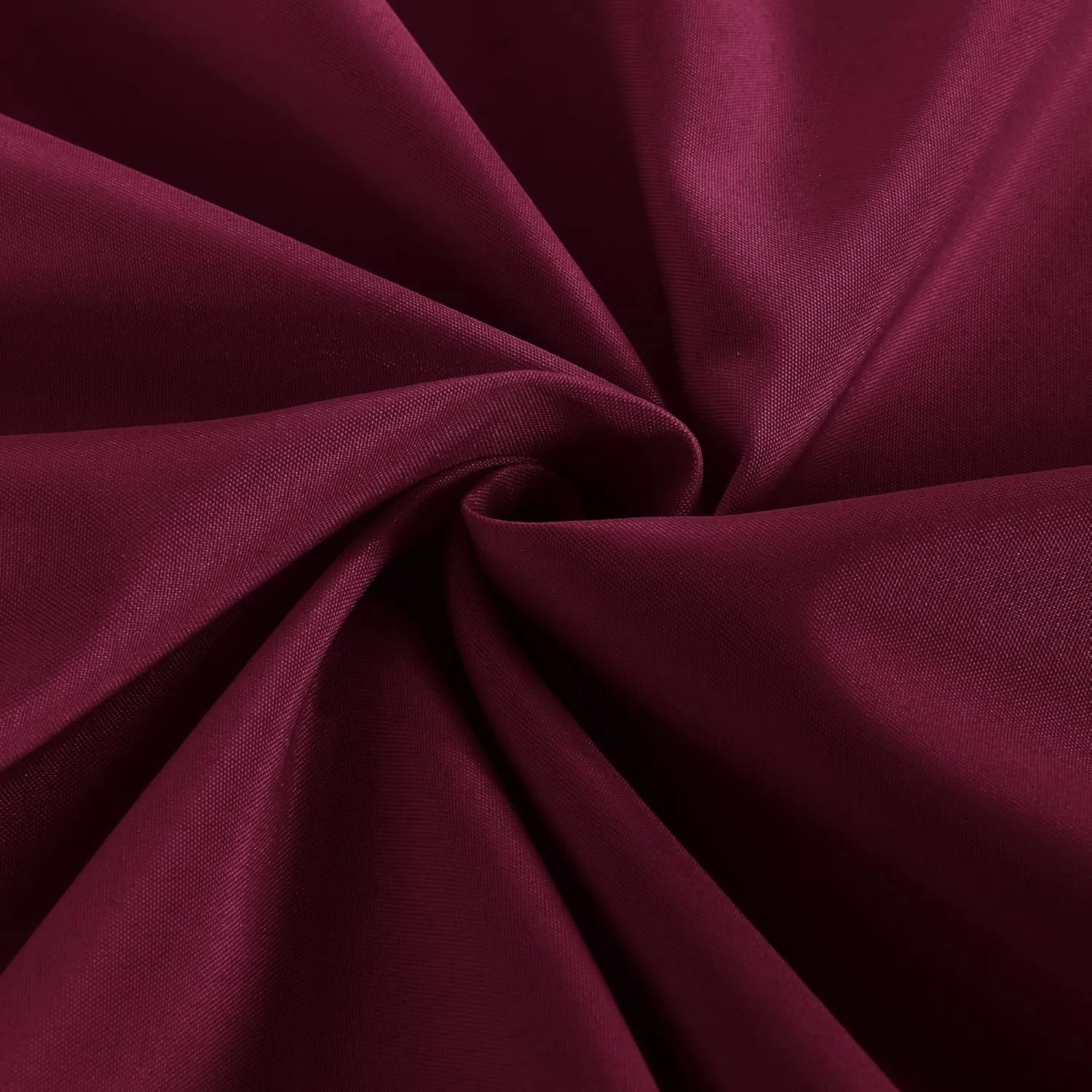 Obstal 2 Pack Fitted Table Covers for 4 Foot Tables - Water Resistant Washable Fabric Polyester Rectangle Table Cover Protector for Wedding, Banquet and Trade Shows, 48L x 24W x 30H Inches, Burgundy