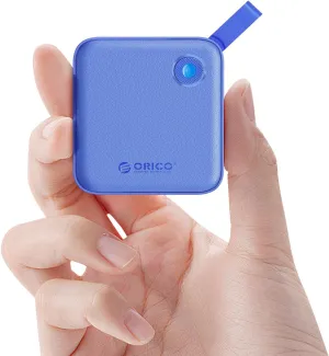 ORICO Portable SSD 4 TB with 2 in 1 USB C Cable, External Solid State Drives, Up to 460MB/s, Status Indicator, Reliable Storage for USB-C Smartphone, PC - B5PLUS(Blue)