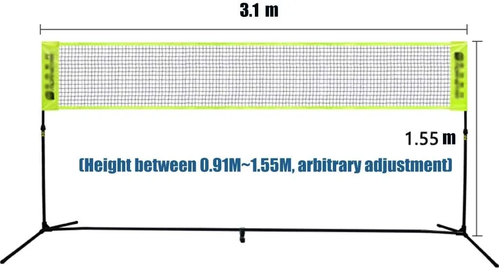 Outdoor Mobile Net Stand Folding Simple Badminton Net Stand Standard Type Professional Competition