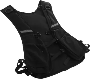 Outdoor Reflective Chest Pack for Men Lightweight Multifunctional Storage Vest with Phone Holder for Running Cycling and Nighttime Safety Activities