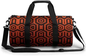 Overlook Hotel Vintage Carpet Pattern Novelty Large Duffel Bag Lightweight Gym Bag Travel Tote Bags