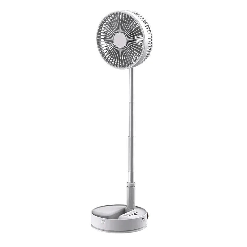 P2000 10800mAh Folding Portable Fan USB Remote Control Air Cooler Silent Rechargeable Wireless Floor Standing Fan for Camping