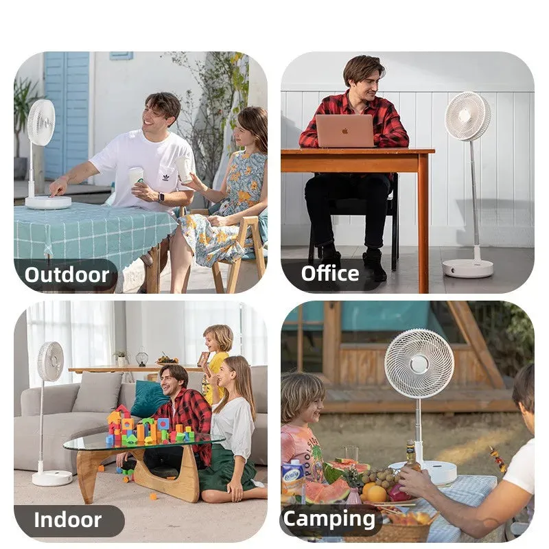 P30/P10 10800mAh USB Folding Portable Fan 10/9 Inch Cooling Wireless Air Conditioner Table Floor Telescopic Fan for Camping Fan